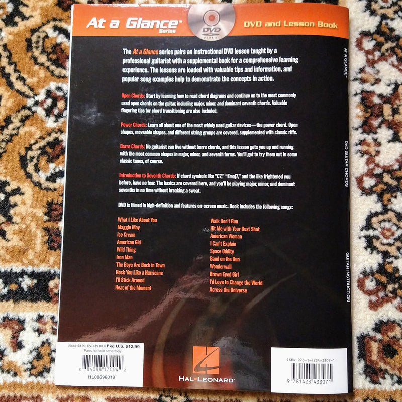 At A Glance DVD Guitar Chords Book