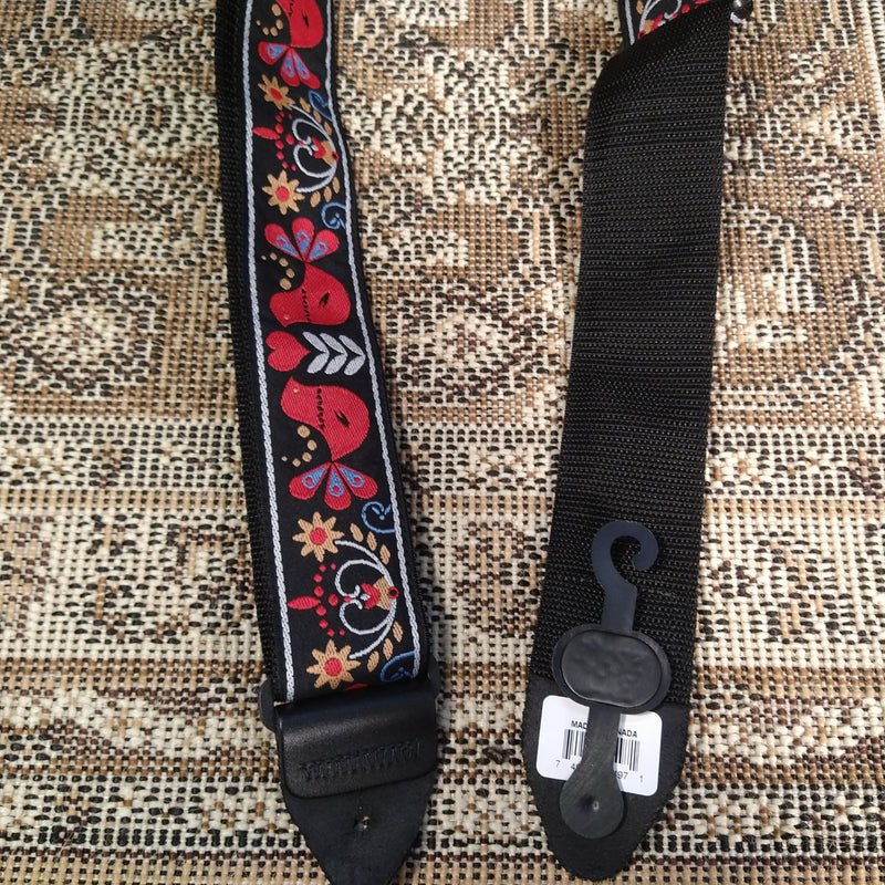 Ernie Ball Classic Jacquard Guitar Strap Redbird Rising