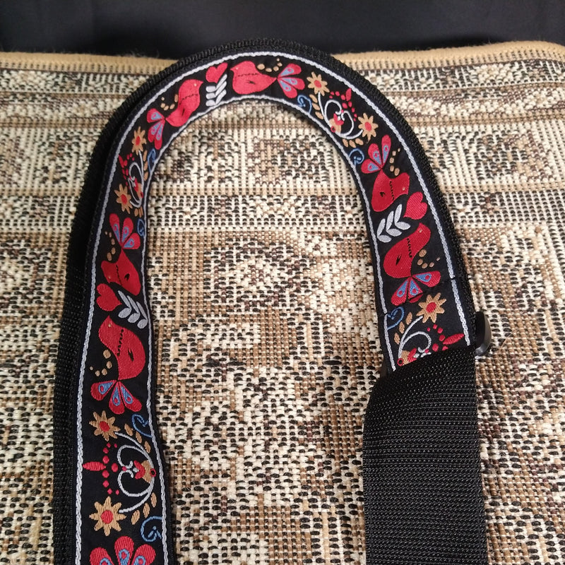 Ernie Ball Classic Jacquard Guitar Strap Redbird Rising
