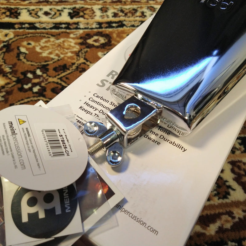 Meinl Percussion Chrome & Steel Finish Cowbell 6.25" *B-Side*