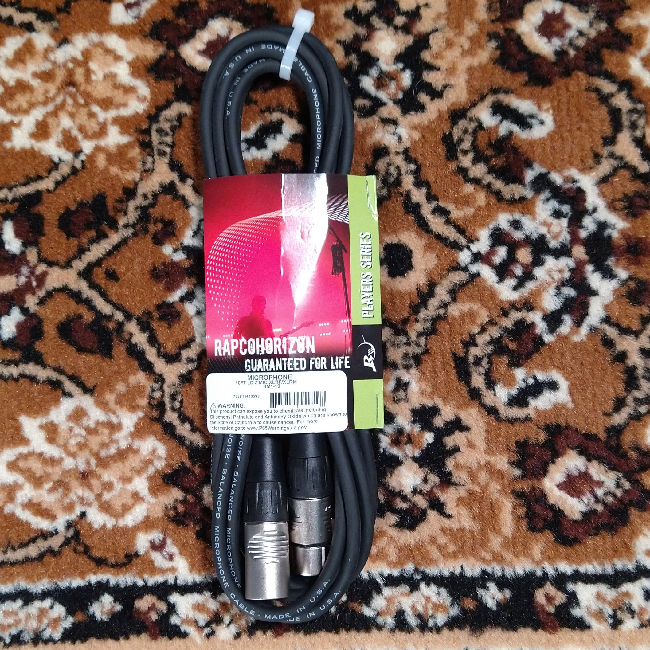 Rapco Players Mic Cable Rean 10ft