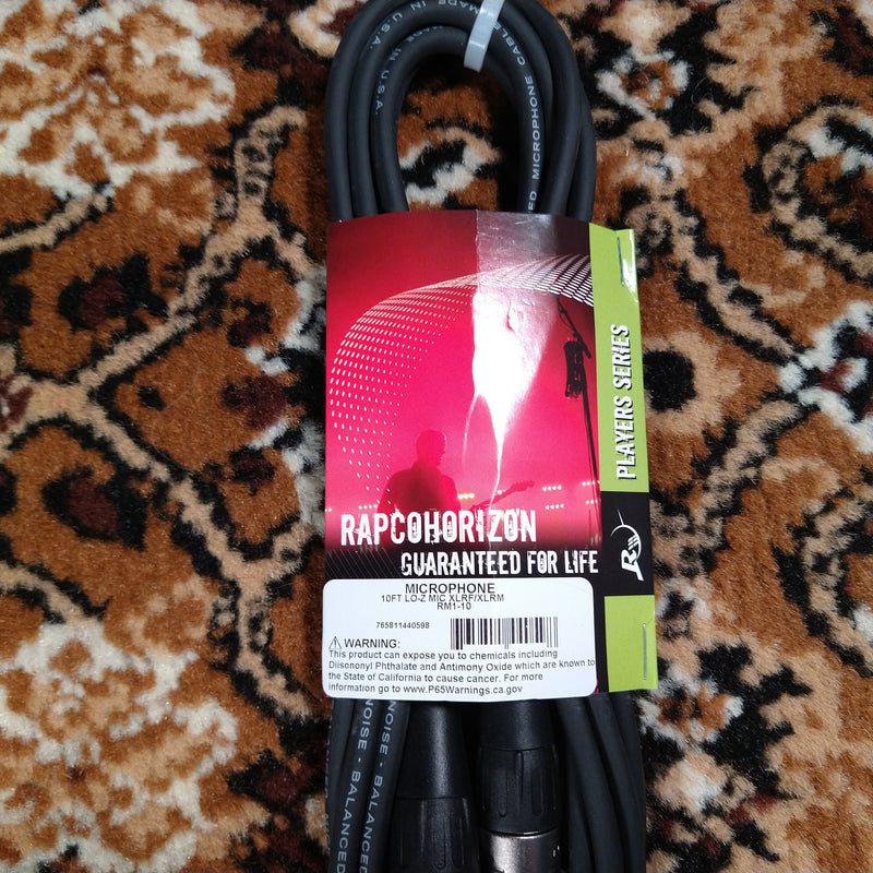 Rapco Players Mic Cable Rean 10ft