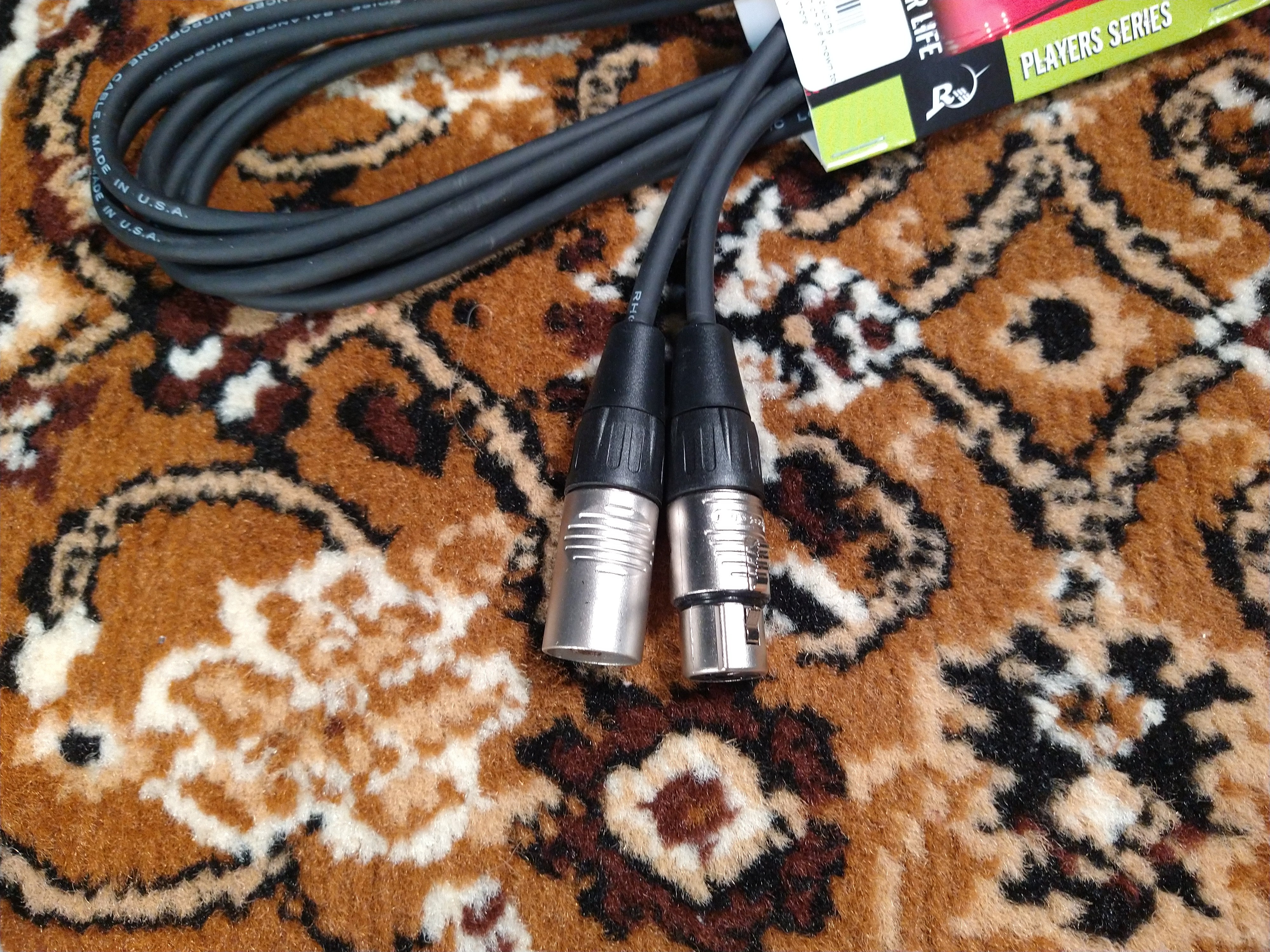 Rapco Players Mic Cable Rean 10ft