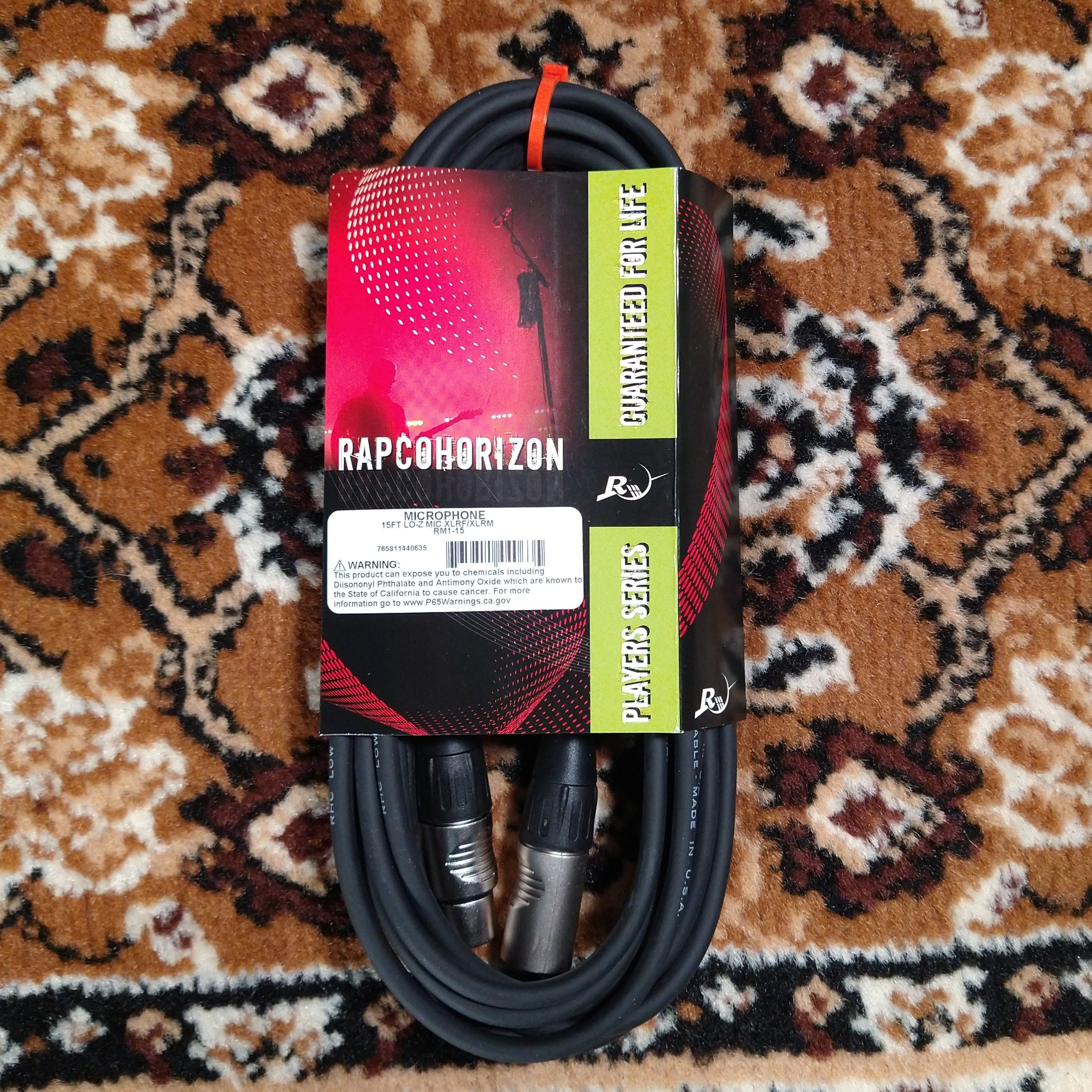 Rapco Players Mic Cable Rean 15ft