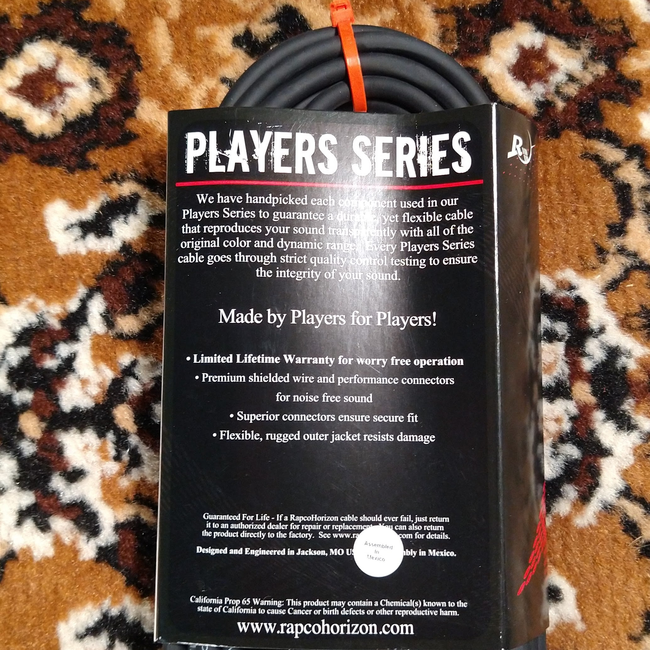 Rapco Players Mic Cable Rean 15ft