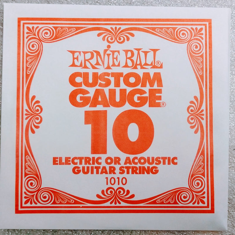 Ernie Ball Plain String Nickel for Acoustic/Electric .010