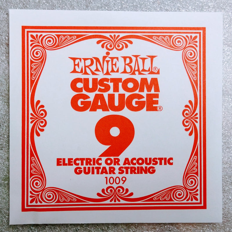 Ernie Ball Plain String Nickel for Acoustic/Electric .009