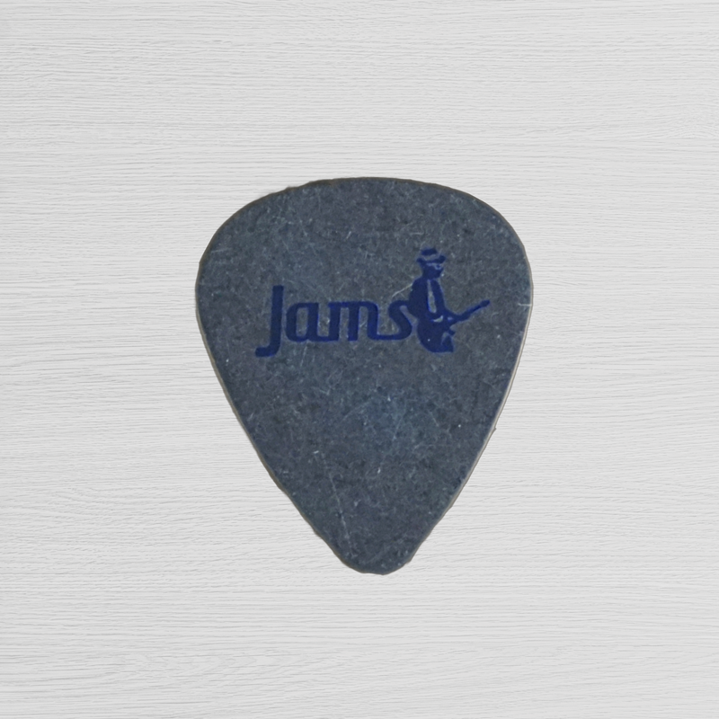 Dunlop Pitch Black Tortex Standard Guitar Pick JAMS Logo 0.88 Matte Blue