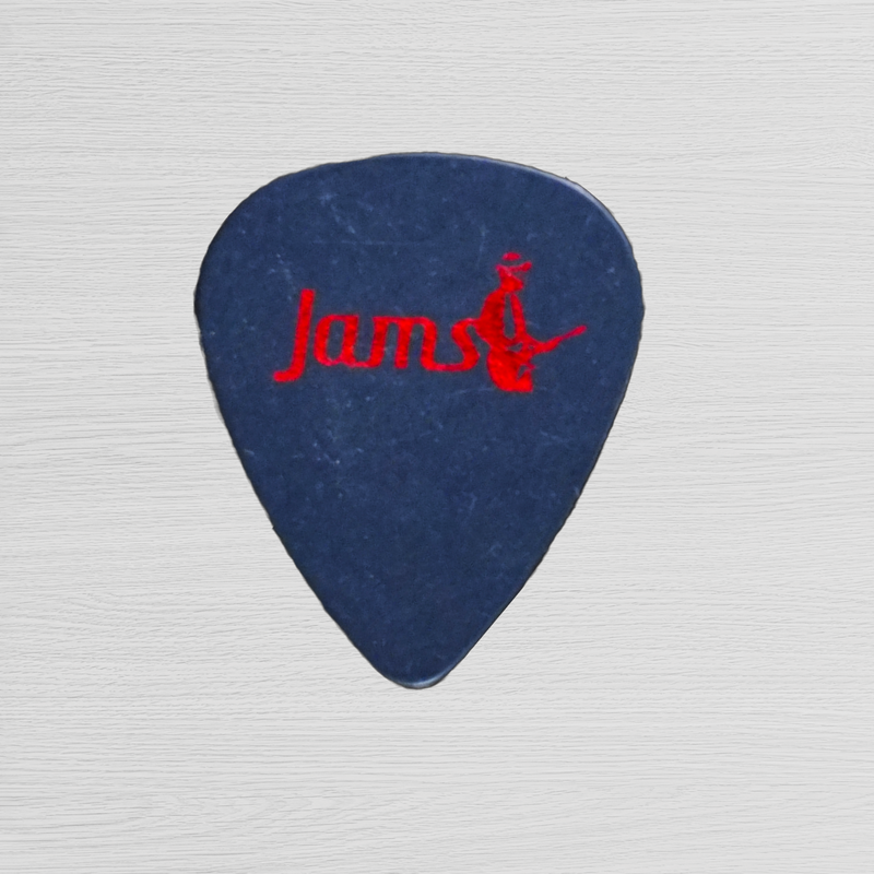 Dunlop Pitch Black Tortex Standard Guitar Pick JAMS Logo 0.60 Metallic Red
